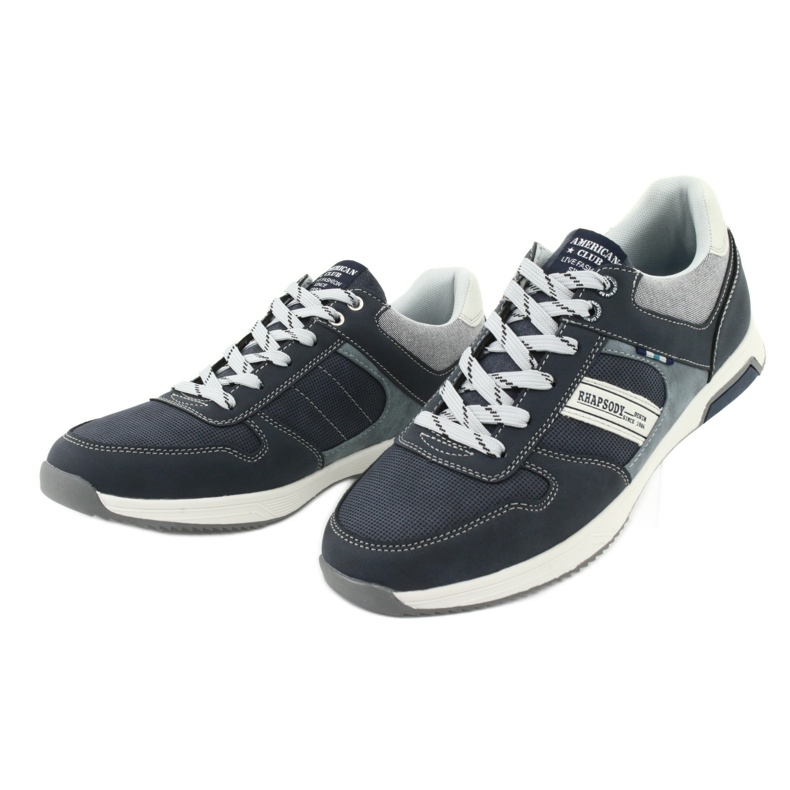 Zapatillas deportivas de hombre ADI American Club RH01 azul marino azul gris 3