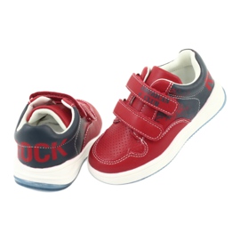 American Club Zapatos deportivos de velcro rojo/azul marino 4