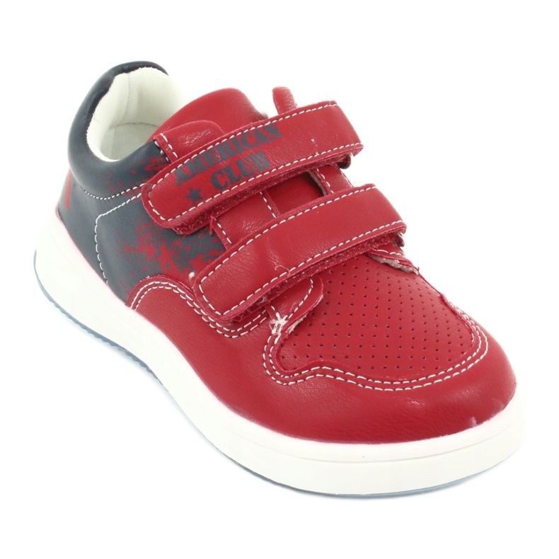 American Club Zapatos deportivos de velcro rojo/azul marino 1