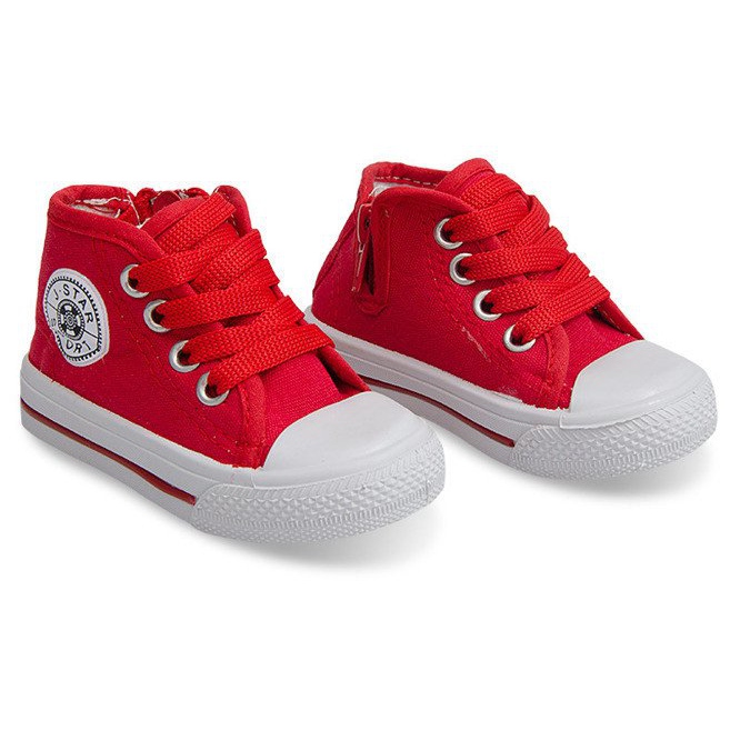 Zapatillas altas para niños Y1309 Rojo 1