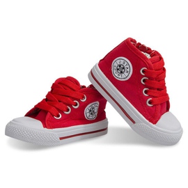 Zapatillas altas para niños Y1309 Rojo 4