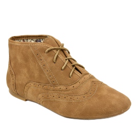 Zapatos de jazz calados marrones DA8753 marrón 1