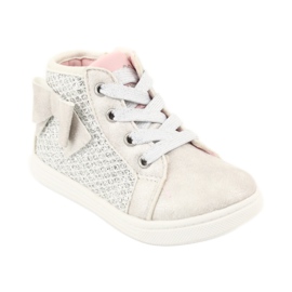 Botas deportivas de niña American Club GC17 blanco gris 1