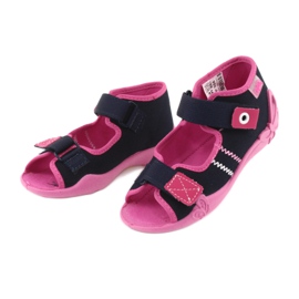 Zapatilla niña nabos Befado 242p056 azul marino rosado 3