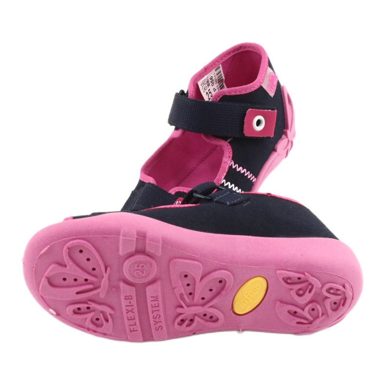 Zapatilla niña nabos Befado 242p056 azul marino rosado 5