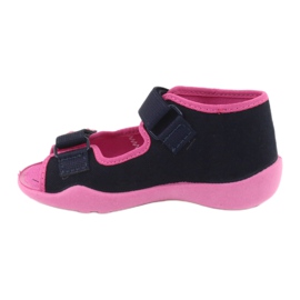 Zapatilla niña nabos Befado 242p056 azul marino rosado 2
