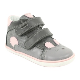Botas velcro conejo Bartek 11702 rosa gris 1