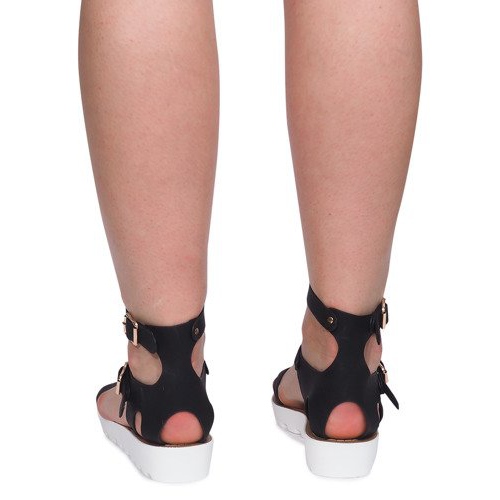 Sandalias Con Cremallera 50035 Negro 1