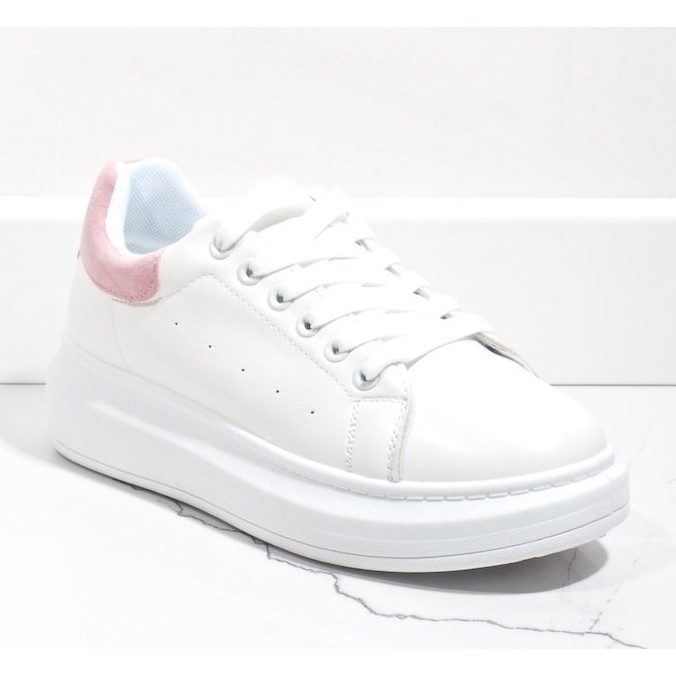 Deportivas blancas con suela gruesa 7935-SP blanco rosa 1