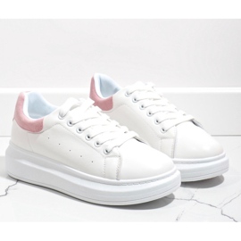 Deportivas blancas con suela gruesa 7935-SP blanco rosado 3