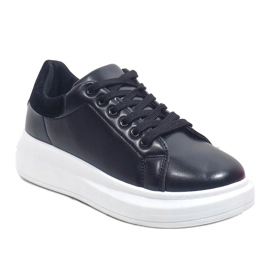 Zapatillas negras con suela gruesa 7935-SP negro 1