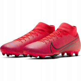 Zapatos de fútbol Nike Mercurial Superfly 7 Academy FG / MG M AT7946 606 azul marino rojo 3