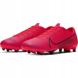 Zapatos de fútbol Nike Mercurial Vapor 13 Academy FG / MG M AT5269-606 rojo rojo 3