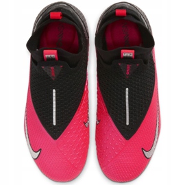 Zapatos de fútbol Nike Phantom Vsn 2 Elite Df FG / MG Jr CD4062-606 rojo-rosa, negro rosa 1