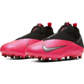 Zapatos de fútbol Nike Phantom Vsn 2 Elite Df FG / MG Jr CD4062-606 rojo-rosa, negro rosado 3