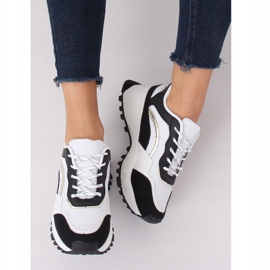 Negro y blanco LA87P Zapatillas deportivas negras 1