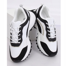 Negro y blanco LA87P Zapatillas deportivas negras 3