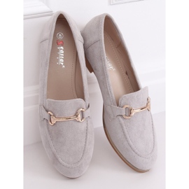Gris Mocasines grises de mujer T355P Gris 3