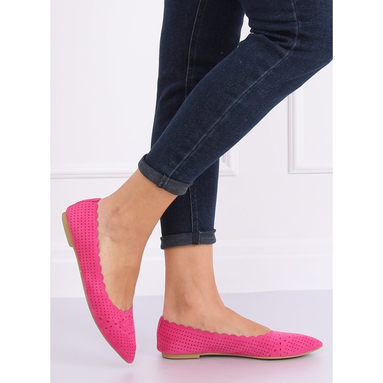 Bailarinas caladas fucsia NK18P Fushia rosa 1