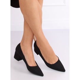 Zapatos de salón tacones bajos negro A-3370 Negro 1