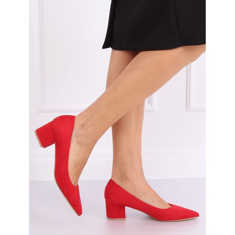 Salón tacones bajos rojo A-3370 Rojo 2 Salón tacones bajos rojo A-3370 Rojo 2