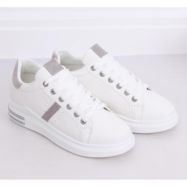 Zapatillas deportivas de mujer blancas BL201P Gris blanco 3