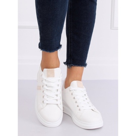 Zapatillas deportivas de mujer blancas BL201P Beige blanco 1 Zapatillas deportivas de mujer blancas BL201P Beige blanco 1