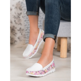 Vinceza Mocasines con estampado blanco multicolor 5