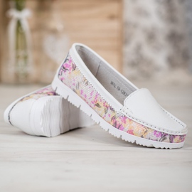 Vinceza Mocasines con estampado blanco multicolor 2