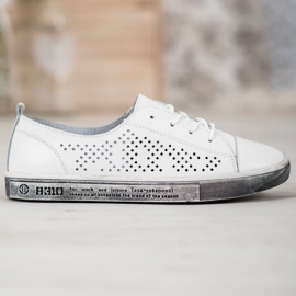 Goodin Zapatillas blancas caladas blanco 3