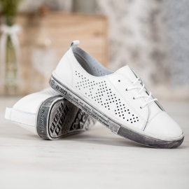 Goodin Zapatillas blancas caladas blanco 4