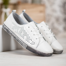 Goodin Zapatillas blancas caladas blanco 5