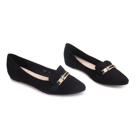 Mocasines Bailarinas Con Eco-Suede N26 Negro 2