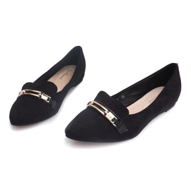 Mocasines Bailarinas Con Eco-Suede N26 Negro 3