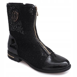 Botas Caladas Cremallera X362 Negro 4