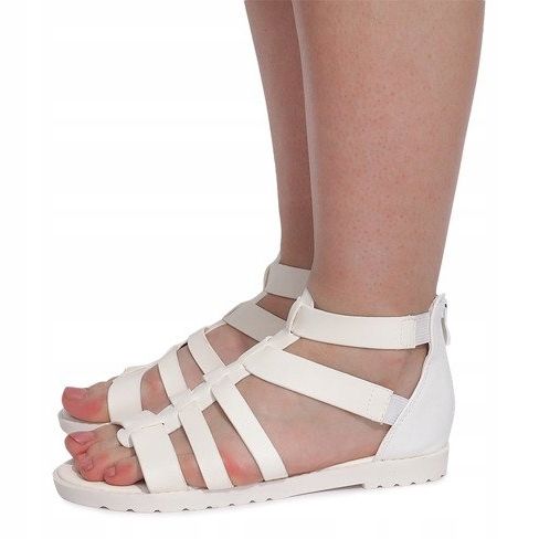 Sandalias romanas LEI-109 Blanco 2 Sandalias romanas LEI-109 Blanco 2
