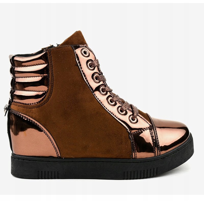 Deportivas de ante lacado marrón TL-57 2