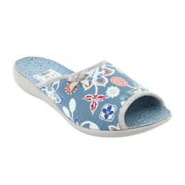 Zapatos de mujer befado pu 254D104 azul 2