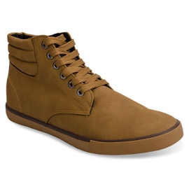 Zapatillas altas con estilo Y034 Camel marrón 1