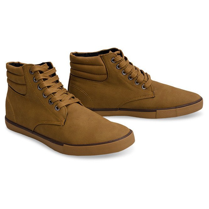 Zapatillas altas con estilo Y034 Camel marrón 2