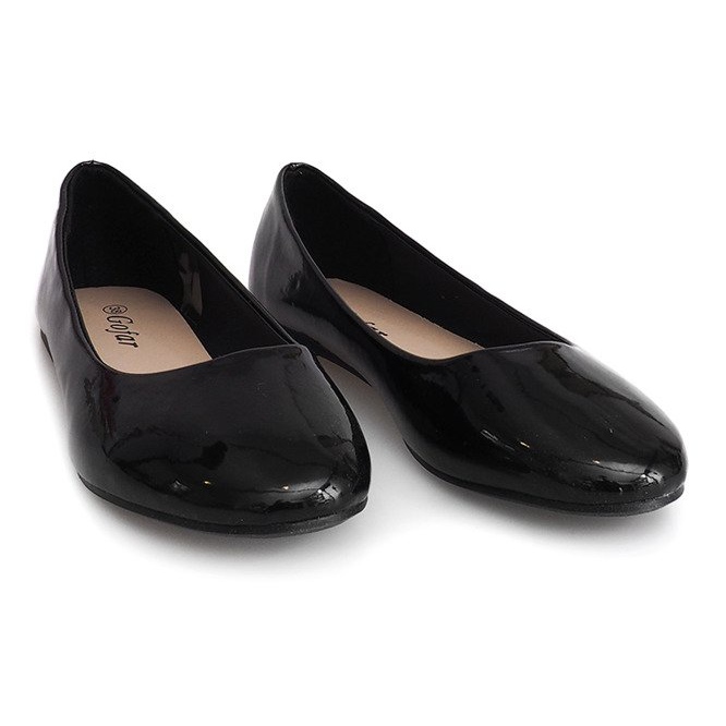 Bailarinas lacadas ZP-47A Negro 1 Bailarinas lacadas ZP-47A Negro 1