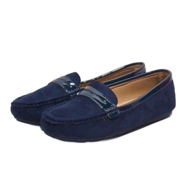 Mocasines azul marino con hebilla FM2958-3 2