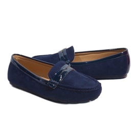 Mocasines azul marino con hebilla FM2958-3 3