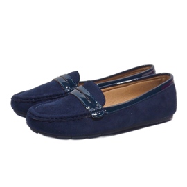 Mocasines azul marino con hebilla FM2958-3 4