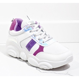 Zapatos deportivos blancos de mujer de moda SJ1929-2 multicolor 1