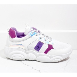 Zapatos deportivos blancos de mujer de moda SJ1929-2 multicolor 2