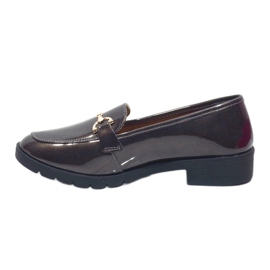 Zapatos de mujer mocasines grises A9002 2