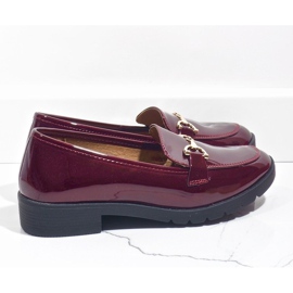 Zapatos de mujer mocasines rojos A9002 4