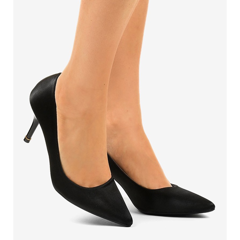 Salón negro tacón bajo 1756-255 2