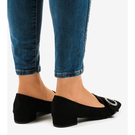 Tacones de ante negro L419 4
